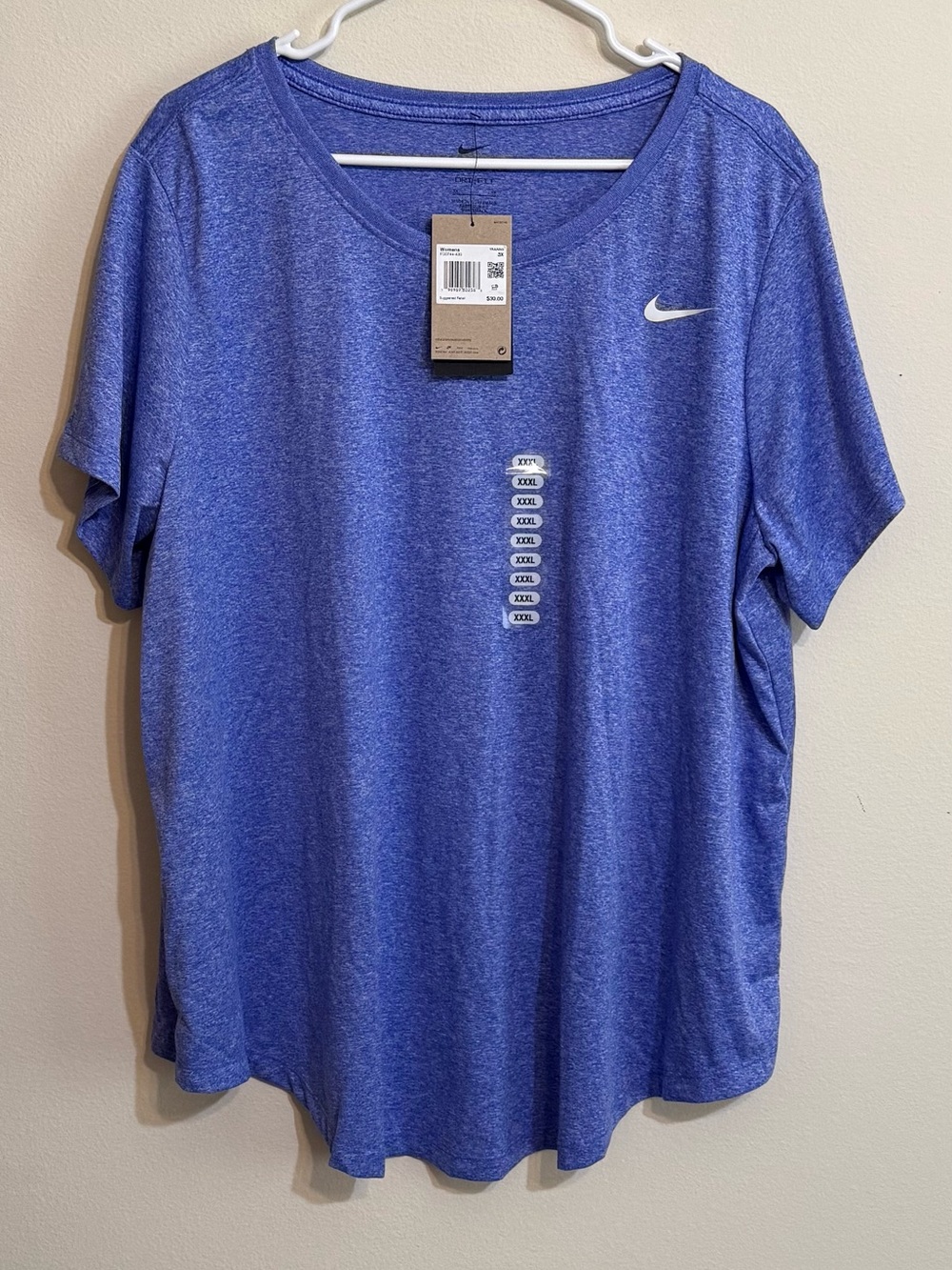 Nike Women’s Blue Dri-FIT Short Sleeve Tee NWTS 3X